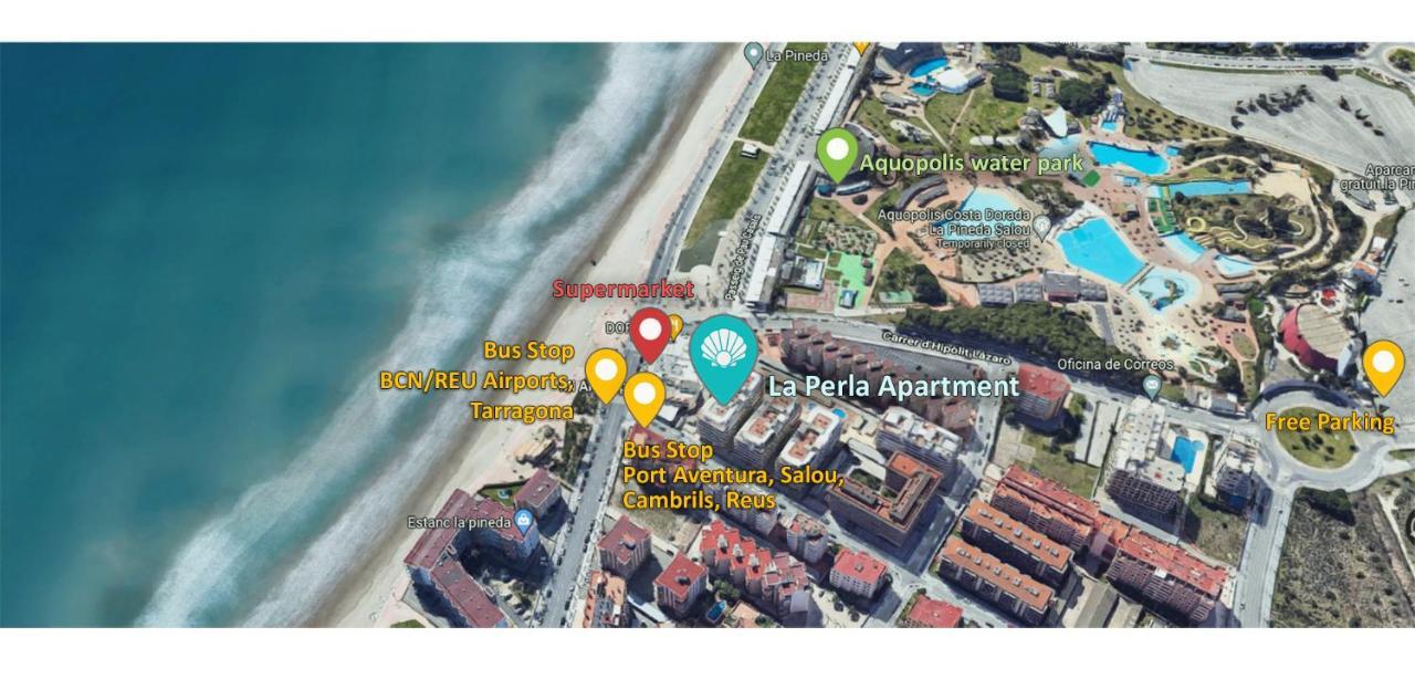 La Perla Apartment, Paradis Park, La Pineda - Atico 1ª Linea - Solarium - Wifi - Piscina Ngoại thất bức ảnh